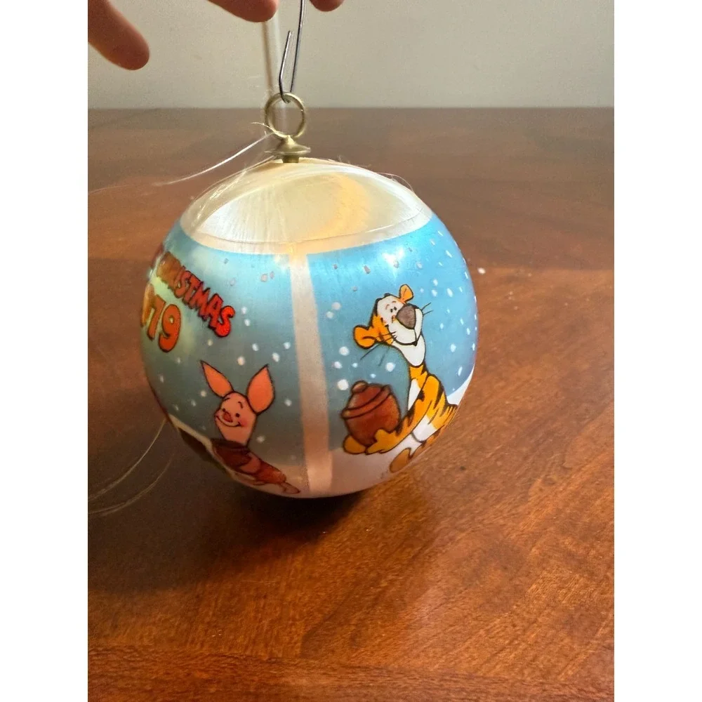 Vtg 1979 Winnie the Pooh Satin Christmas‎ Ornament Disney Holiday Collectible